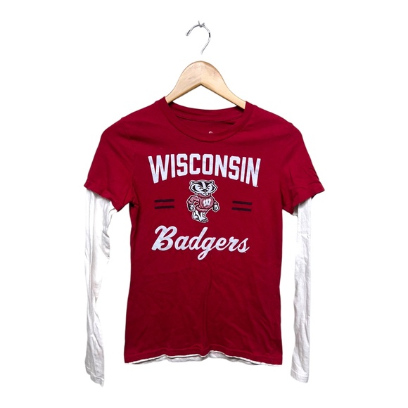 Wisconsin Badgers Y2K Graphic Long-Sleeve Large - Picture 1 of 3